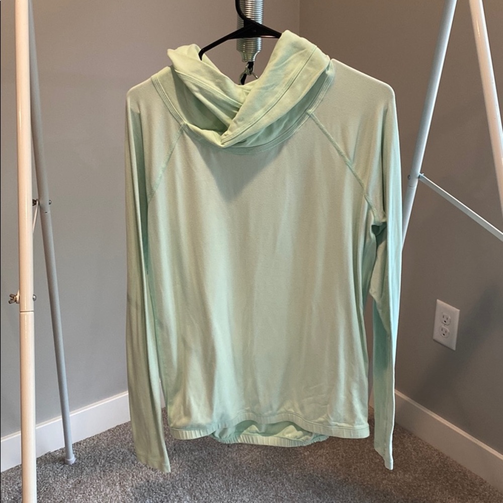 Lulu Lemon, aqua pullover, size 6